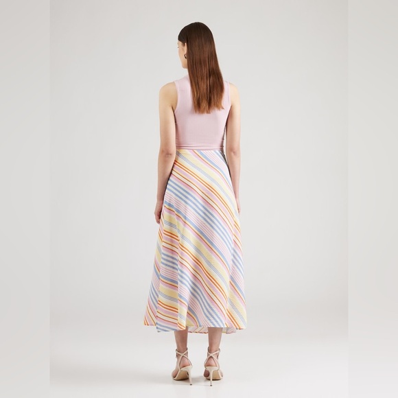 FRNCH Pastel Striped A-Line (selling the white ruffled blouse as well) - Picture 8 of 12